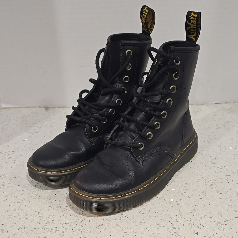 Dr. Martens Black Leather Women's Boots